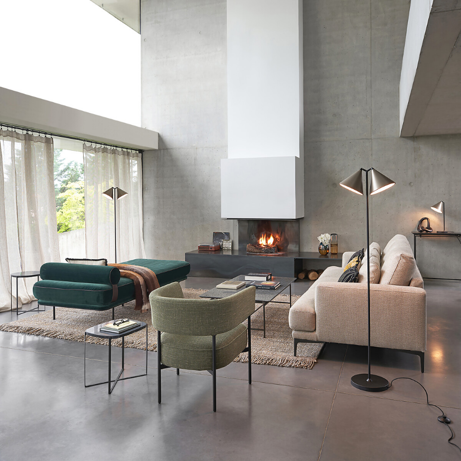 Lampadaire liseuse métal fer, Moke