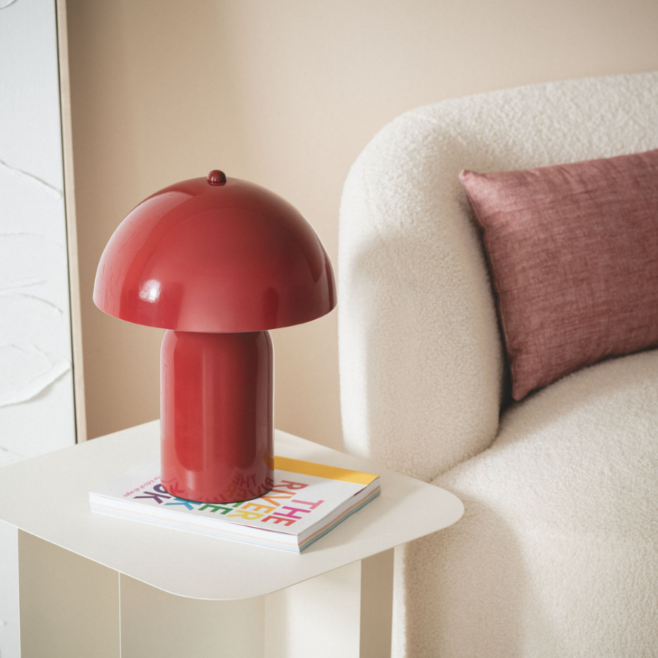 Lampe à poser champignon en métal- ARTO