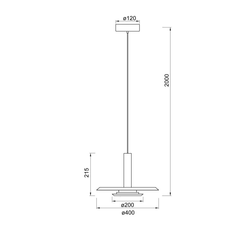 Suspension en métal design, D.V014048, TINA