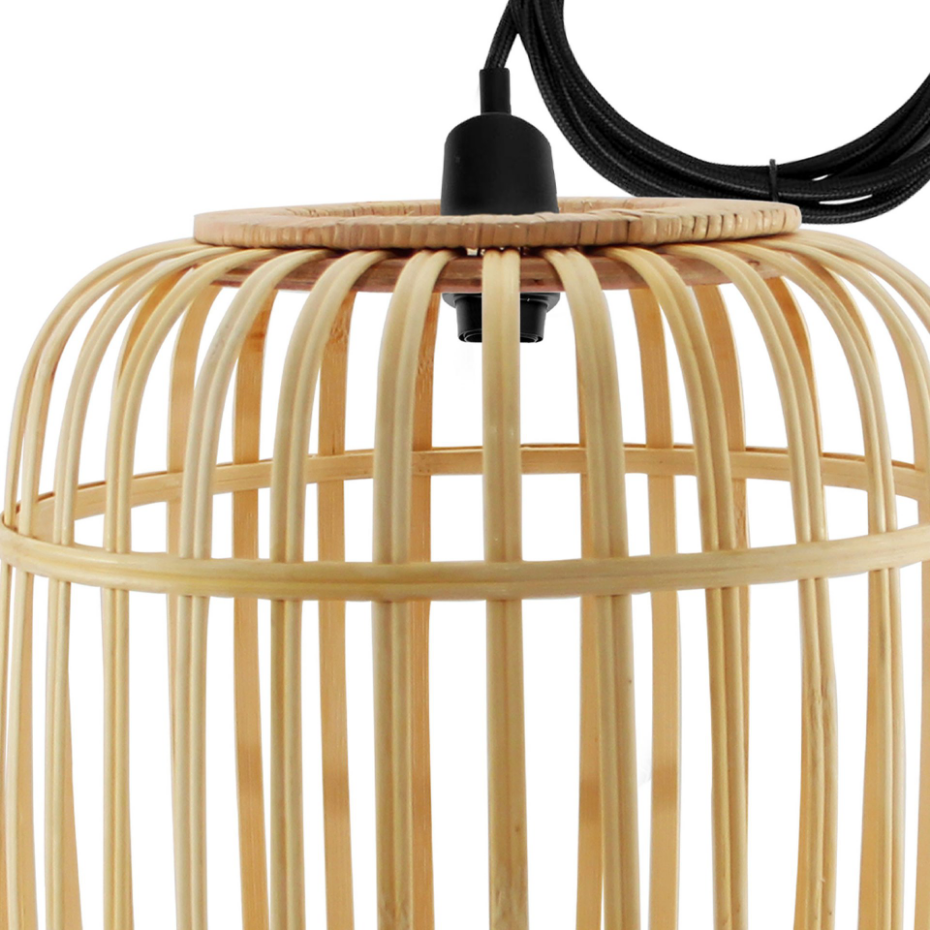 Suspension en bambou ronde 25x25x30cm