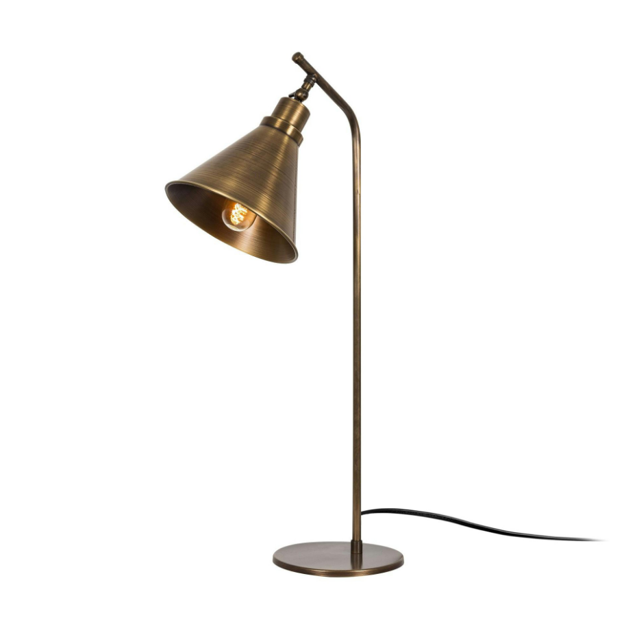 Lampe à poser vintage finition cuivrée, tête orientable SILE