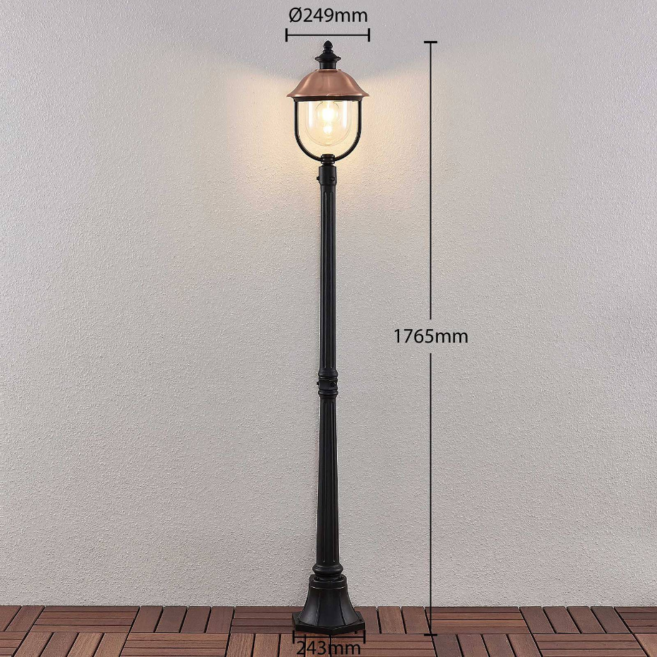 Lampadaire extérieur en aluminium vintage