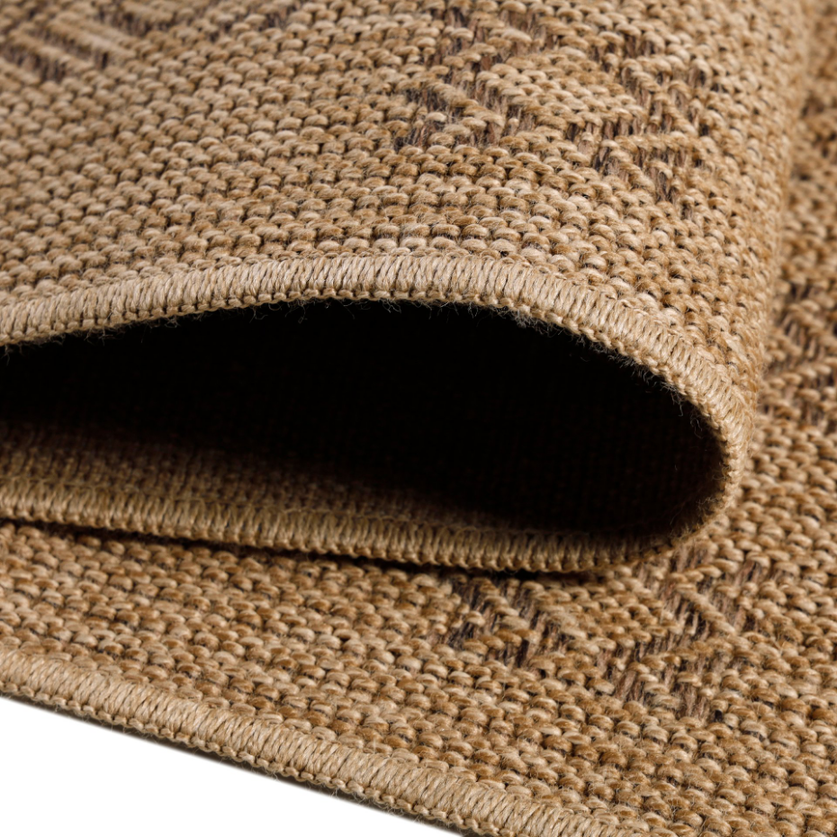Tapis intérieur extérieur aspect jute uni DHAKA