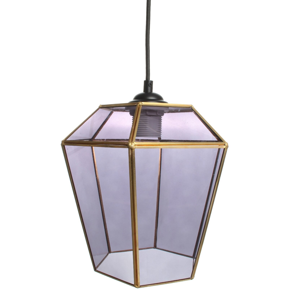 Lampe suspendue en verre Terias