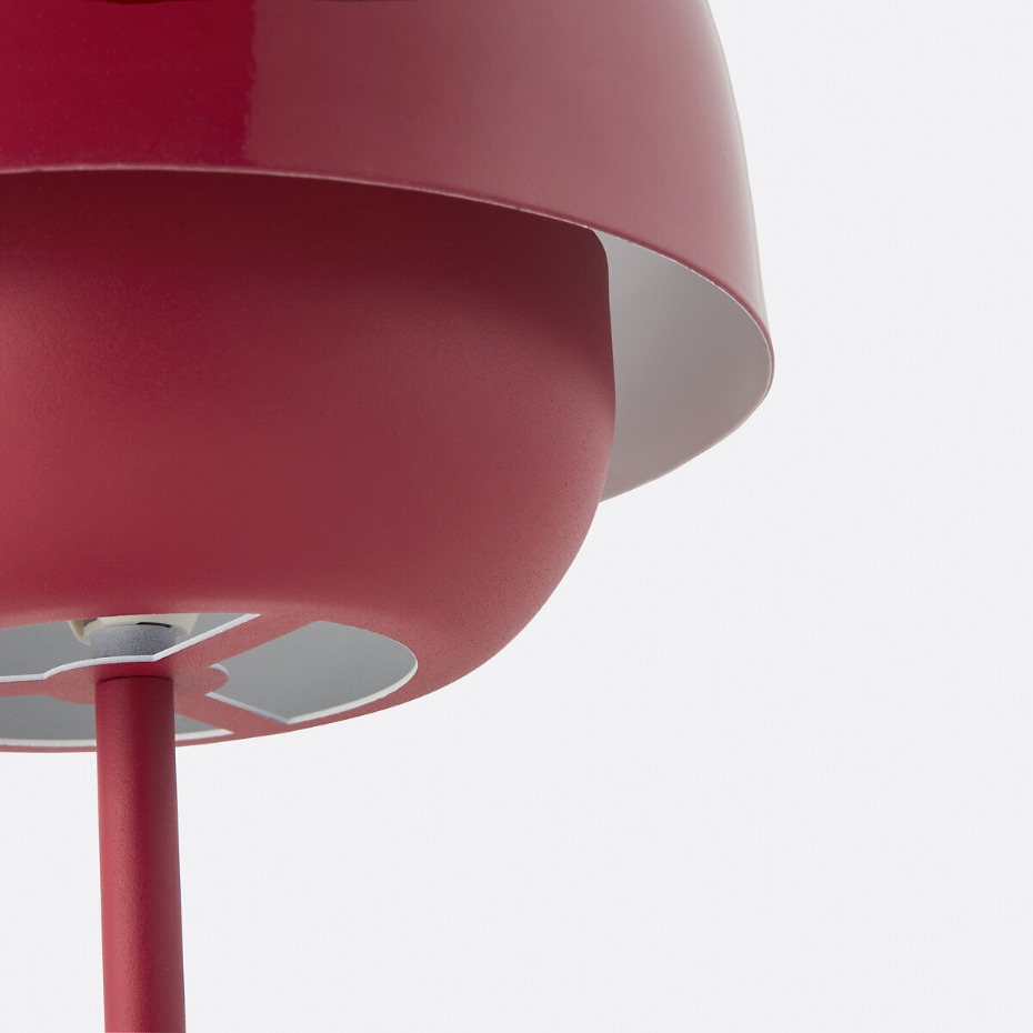 Lampe en métal fer coloré, Kinoko