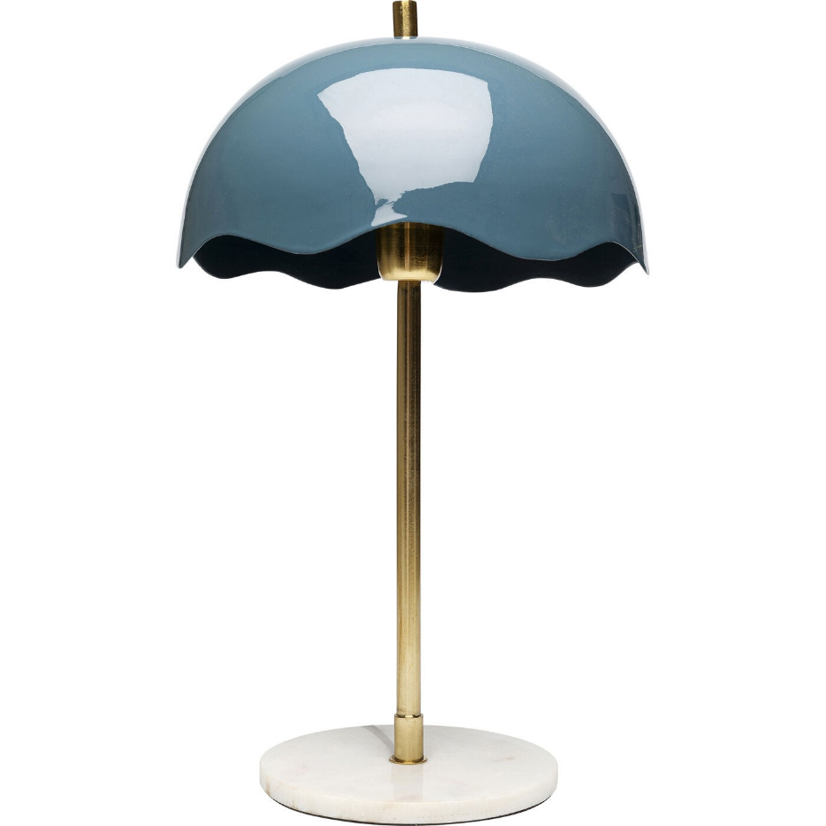 Lampe en acier et marbre, LIA