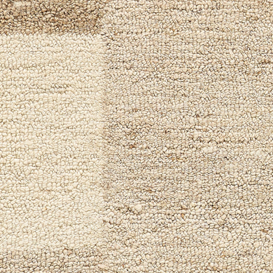 Tapis en laine tufté main aux couleurs douces et bordures