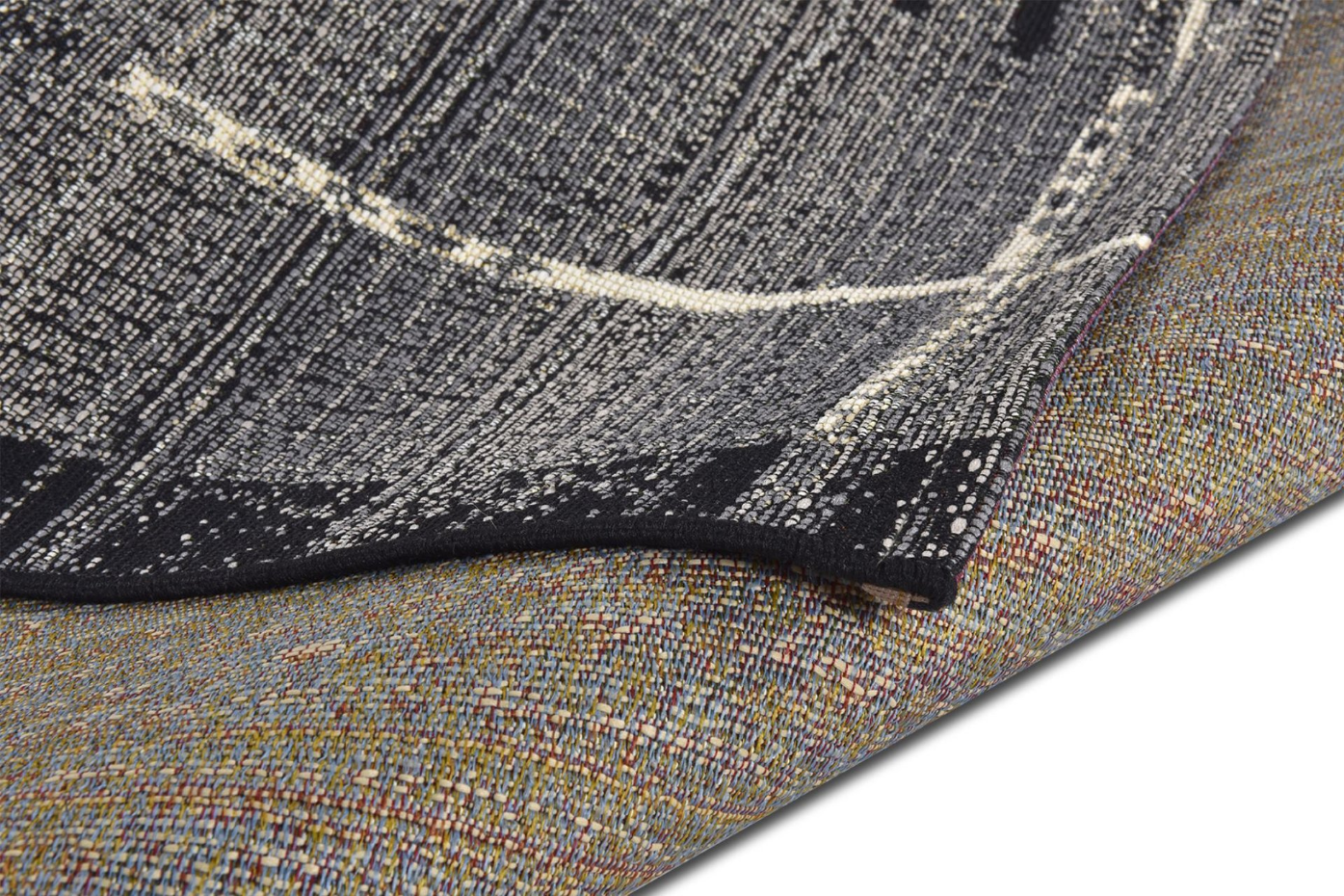 Tapis d'extérieur tissé plat à motifs géométriques - Aurora