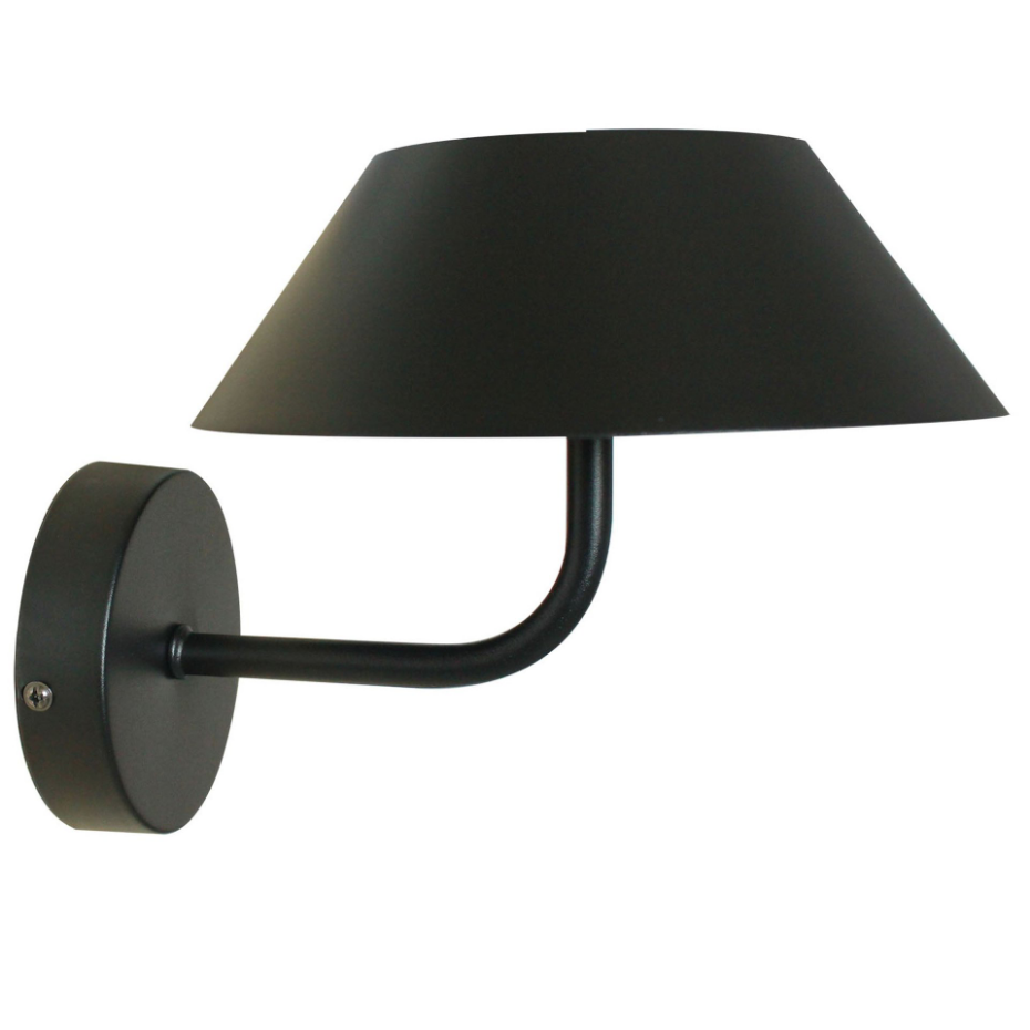 Applique murale solaire NERIO noir H19cm