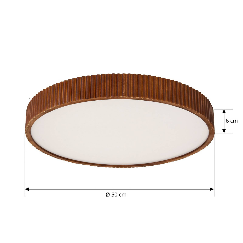Plafonnier en bois moderneLED, Velua