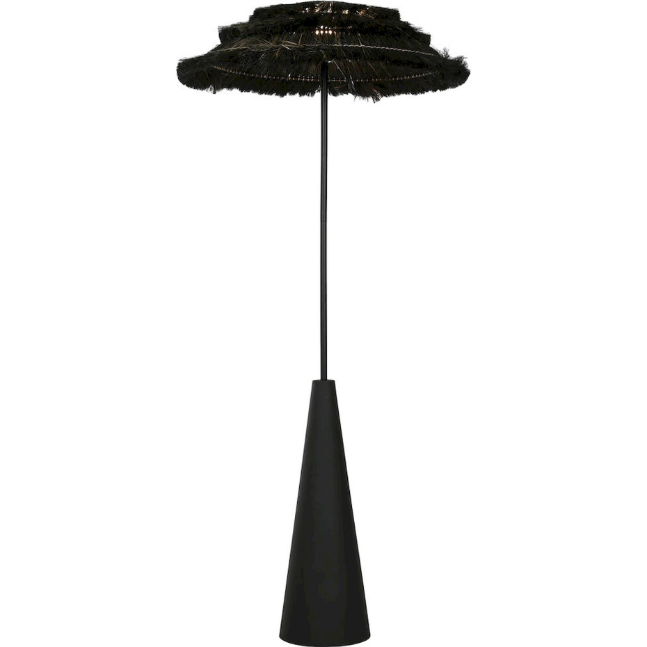 Lampadaire rond en métal style tropical