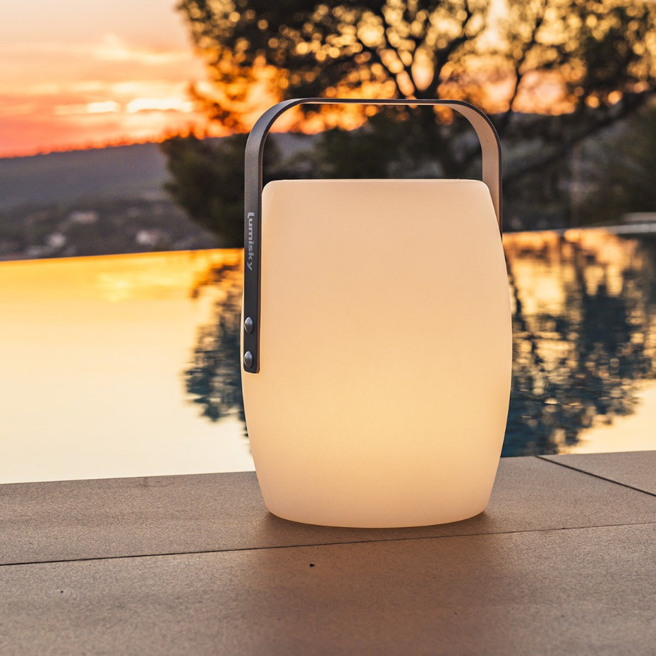 Lanterne sans fil LED LUCY ROCK H31cm
