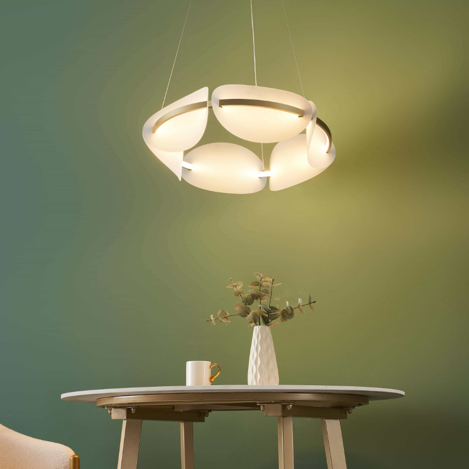 Suspension LED capsule galbée - CRISTALIA