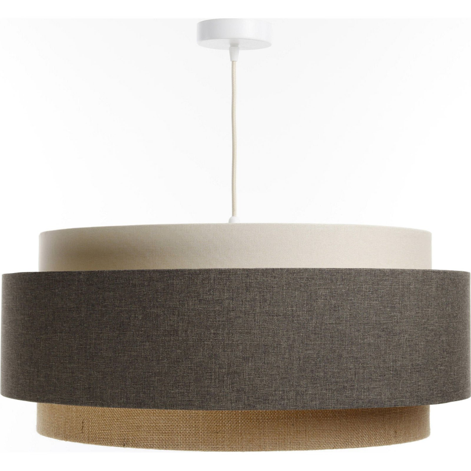 Suspension ronde en tissu pour salon ou chambre Boho Elegant