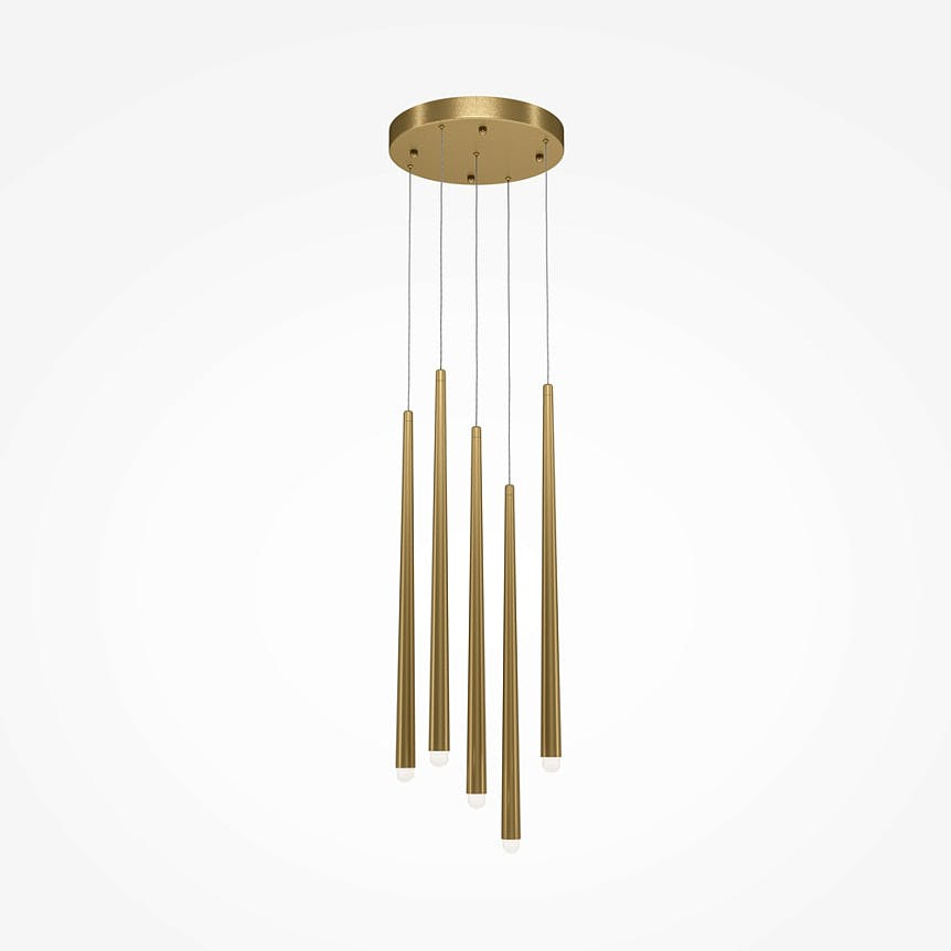 Suspension design 5 tiges à LED AURORA