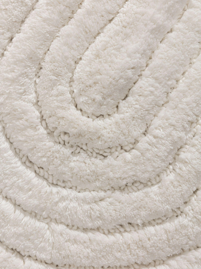 Tapis de bain ovale tufté main NIA