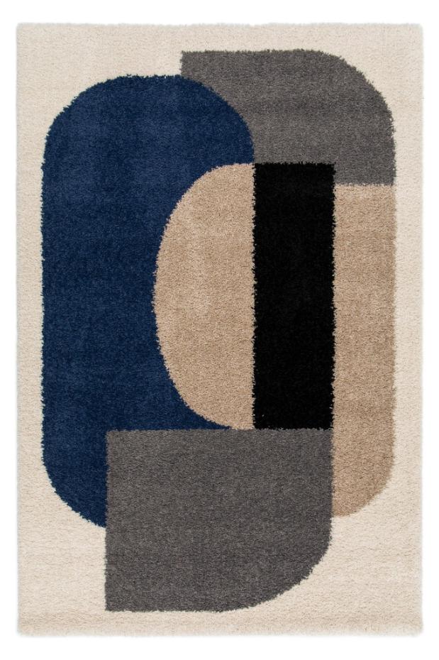 Tapis à poils longs design tons chauds GATSBY
