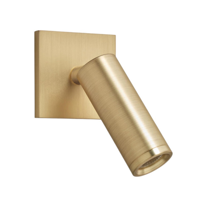Petite Applique liseuse led encastrable laiton mat Asia