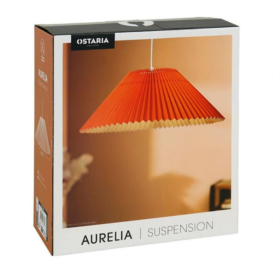 Suspension Métal Et Lin Aurélia Beige D52