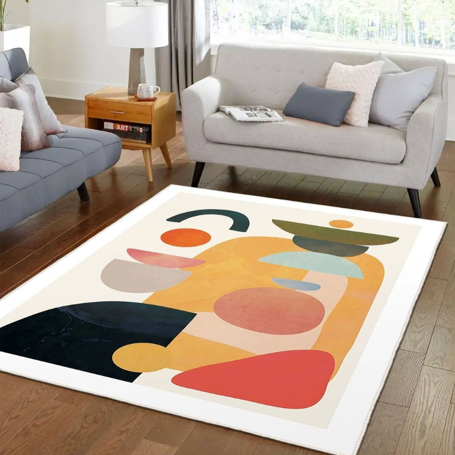 Tapis écru à motifs - WOOPAMUK