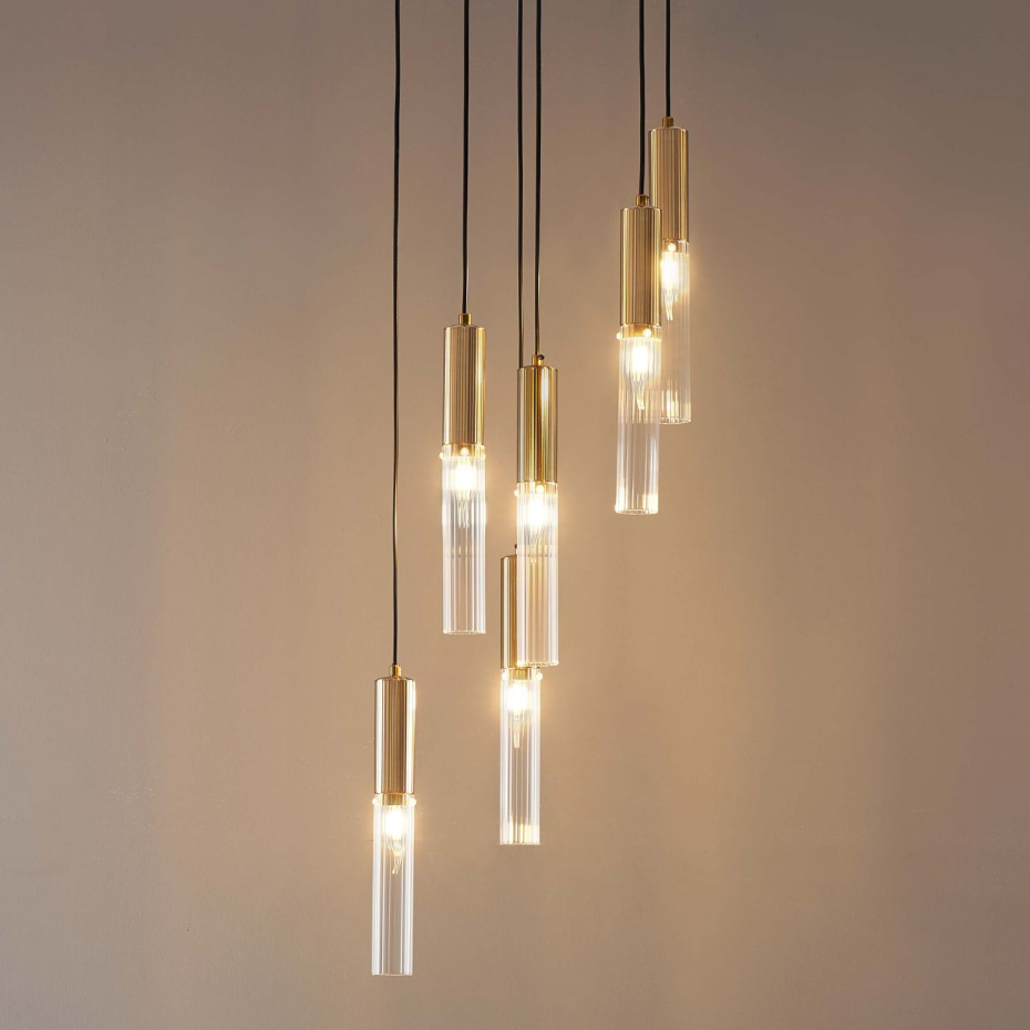 Grande Suspension avec Tubes en Verre - POGGIO