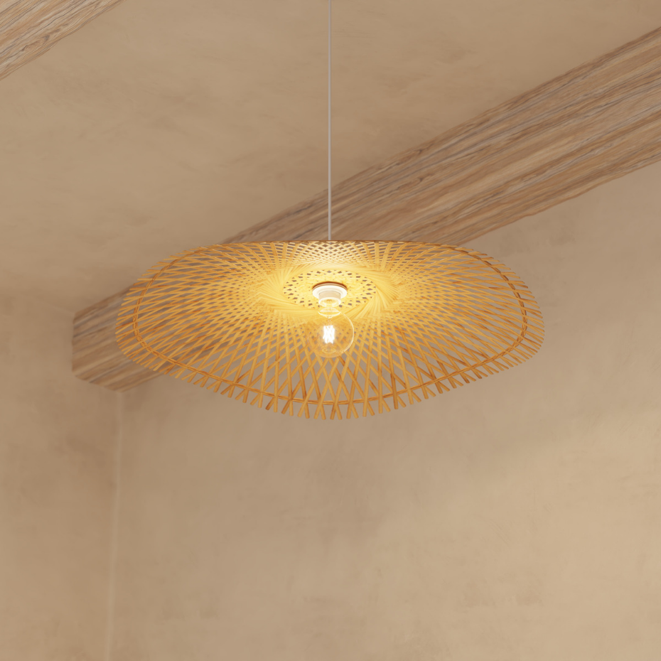 Suspension bambou naturel TESS