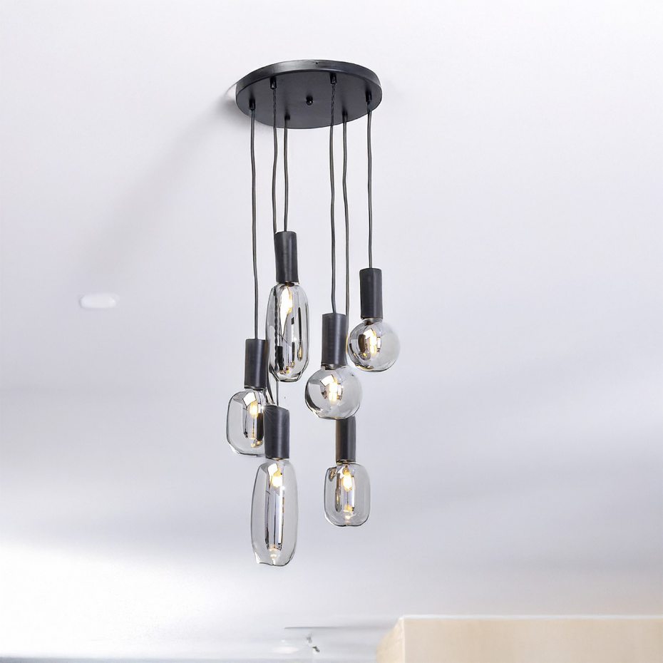 Suspension en verre et acier, ROMEO