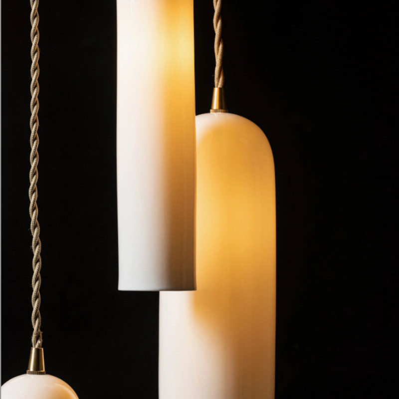 Suspension en porcelaine blanche Serax Olympia N°2
