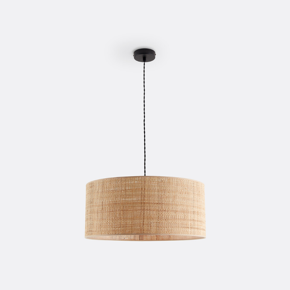 Suspension/Abat-jour en raphia Ø50 cm, Dolkie