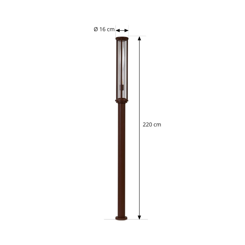 Lampadaire extérieur en aluminium moderne
