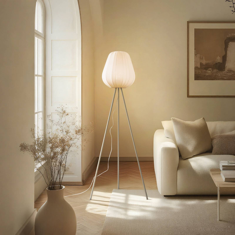 Lampadaire en textile scandinave, Helin