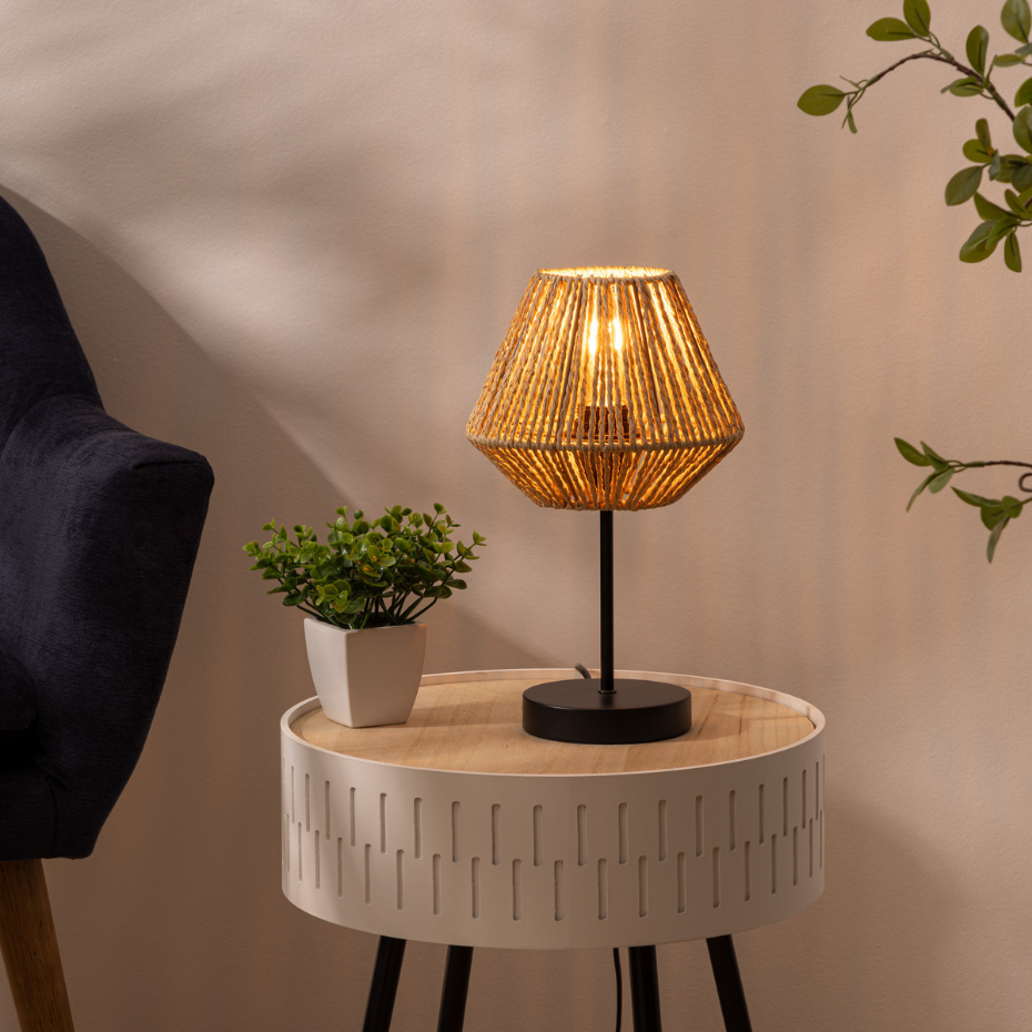 Lampe corde tressée JILY