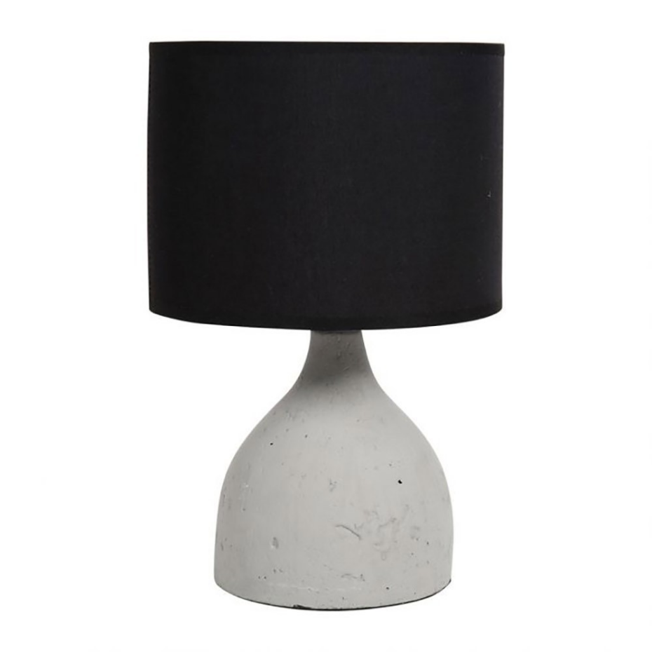 Lampe Ciment Portland Blanche Noire