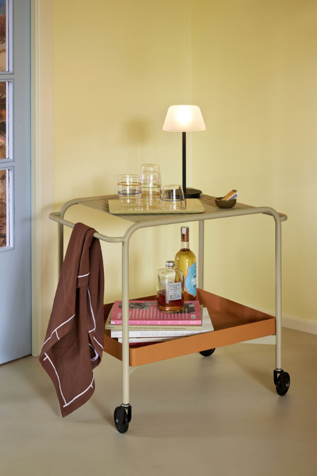 Lampe portable en verre et fer SALON