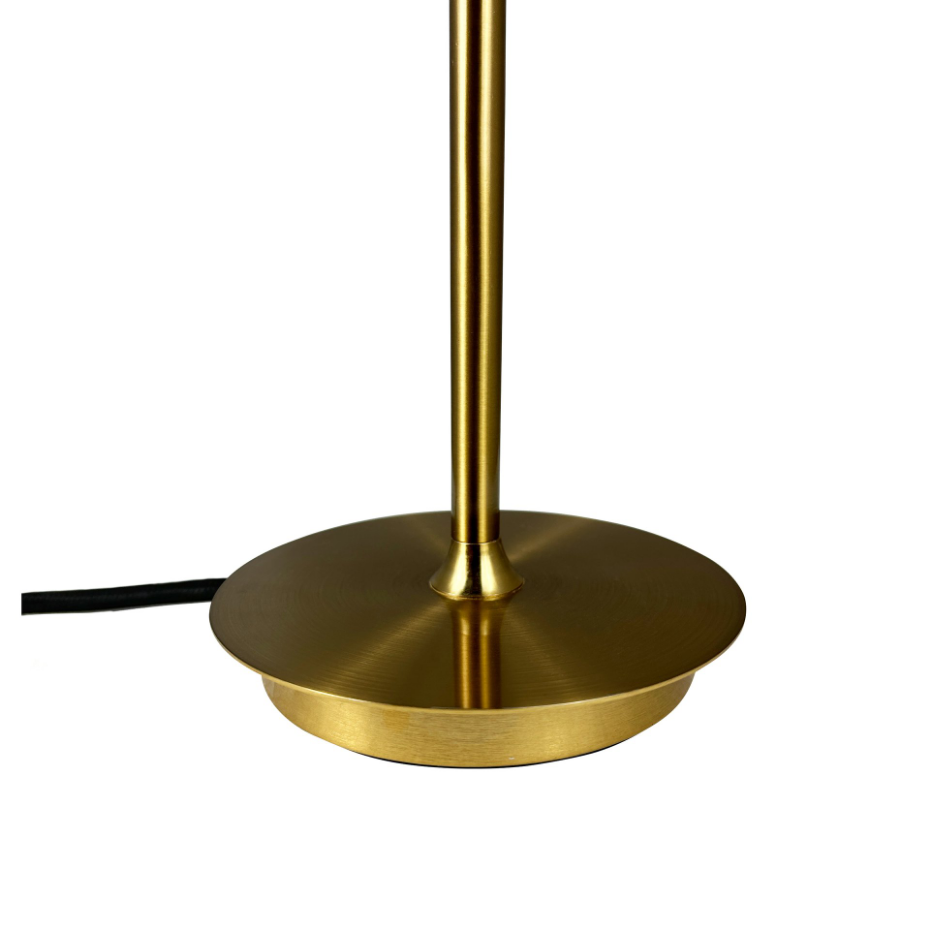 Lampe à poser laiton/verre opale SIA