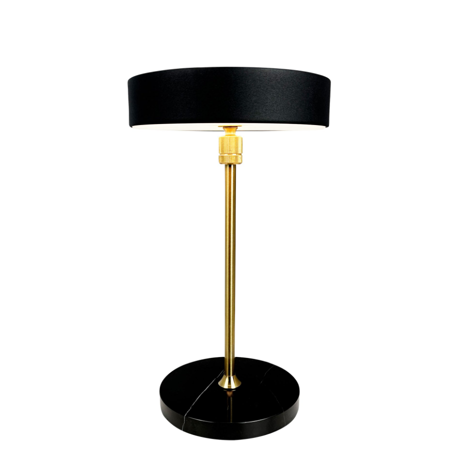 Lampe à poser LED MOONLIGHT noir, marbre