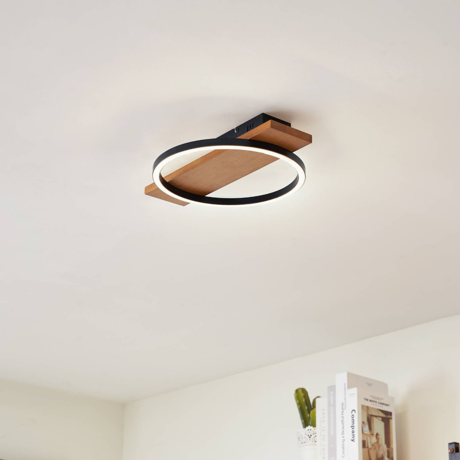 Plafonnier en bois moderneLED, Galad