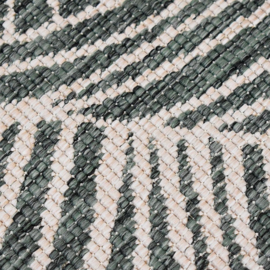 Tapis rond d'extérieur, kilim reversible LYN2 B ROND REVERSIBLE