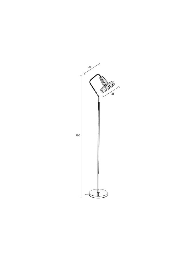 Lampadaire design en verre, ANSHIN