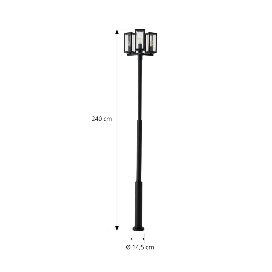 Lampadaire extérieur en aluminium, Siveta