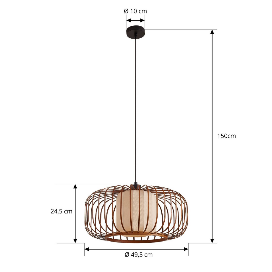 Suspension en bambou scandinave, Davella
