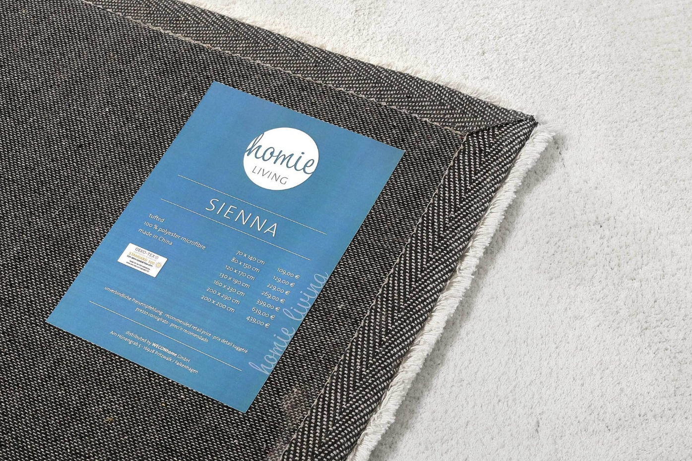 Tapis tufté en microfibre doux et dense ,  SIENNA
