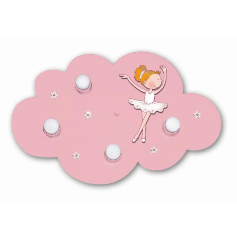 Applique Chambre Enfant Danseuse 4 Lumières