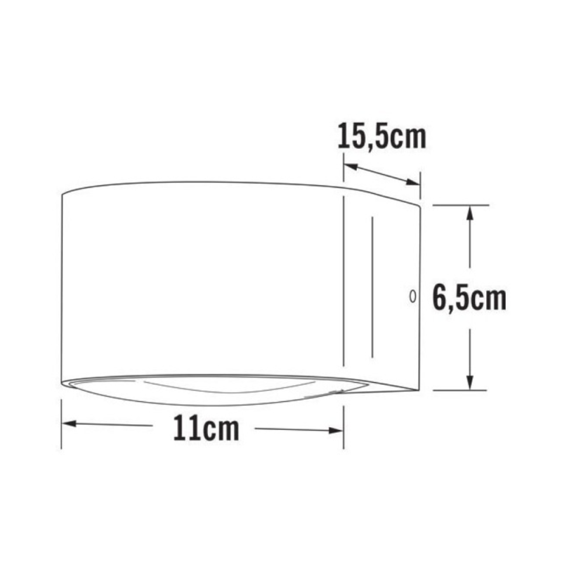 Applique Murale Blanche Led Ronda Extérieure