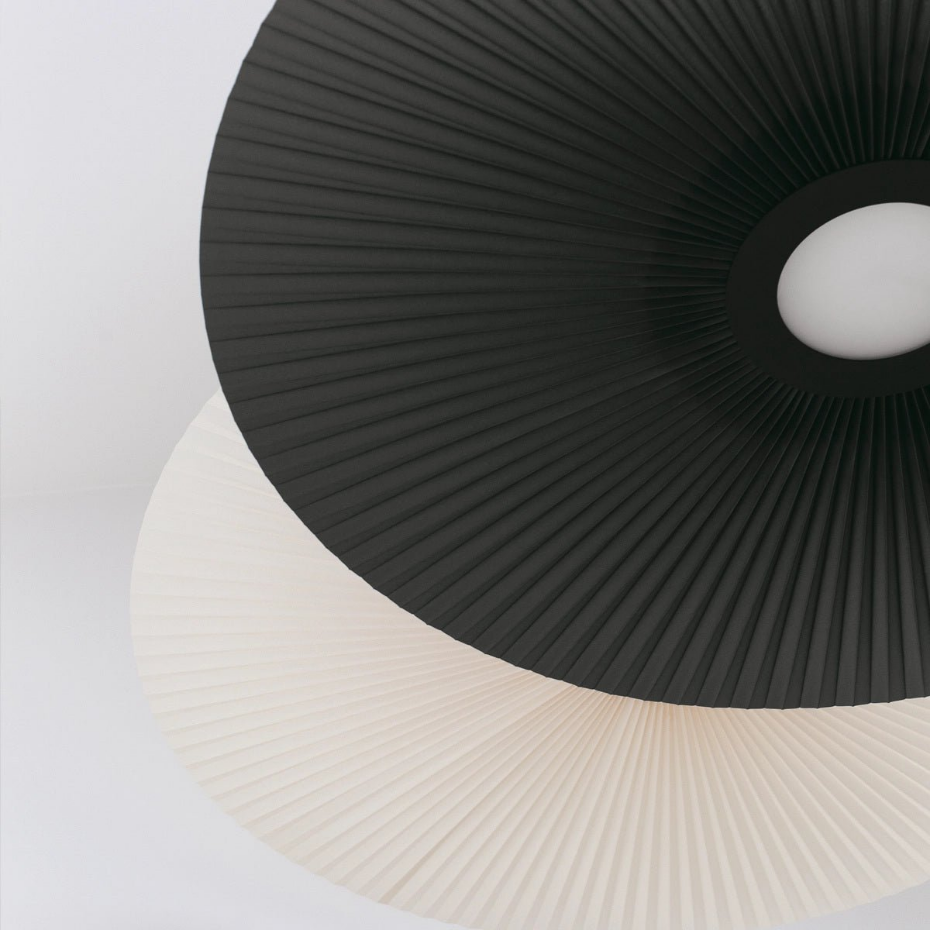 Suspension plafonnier plissée 120 cm, CARMEN