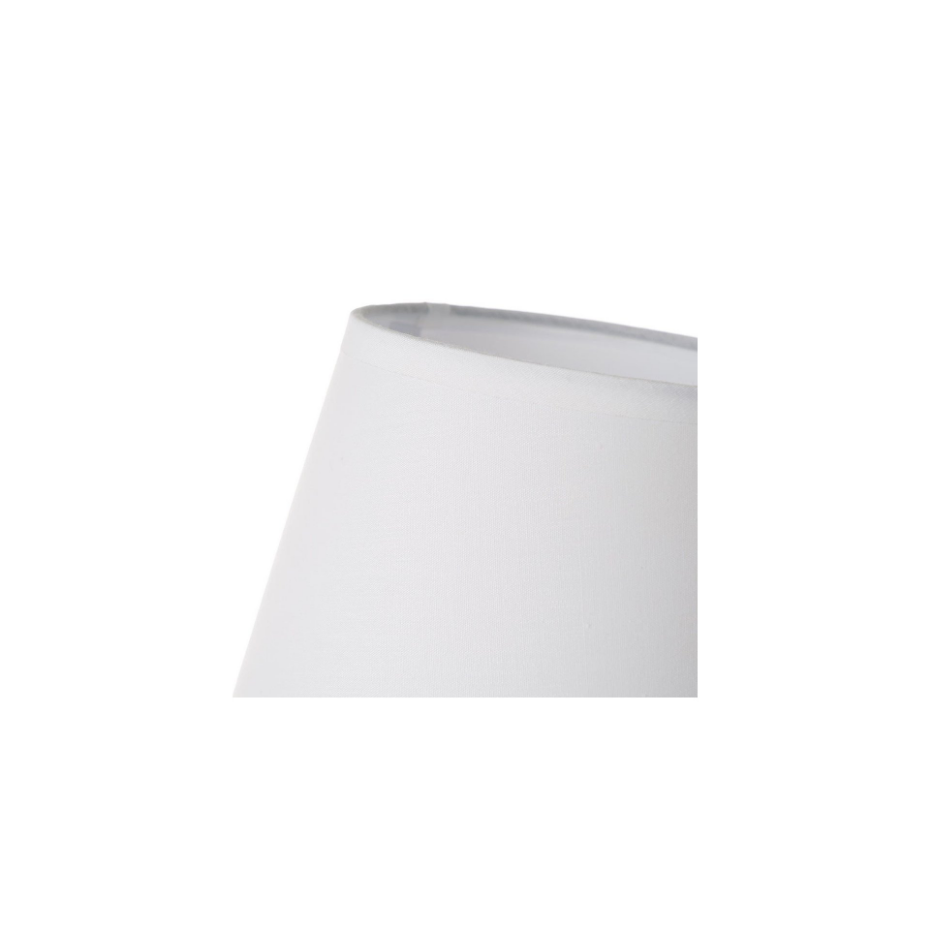 Lampe à poser ronde céramique grise effet naturel - 17x17x27.5cm