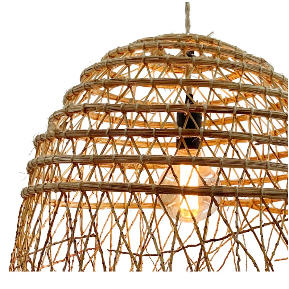 Suspension tressée en fibres de palmier, K3