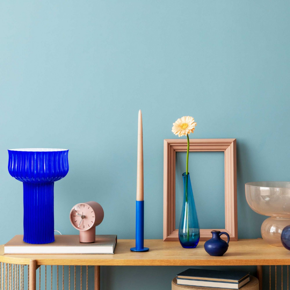 Lampe à poser en verre strié, NEMONE