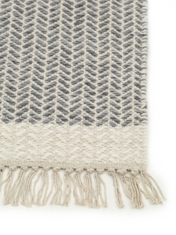 Tapis de couloir en laine tissé main KIM