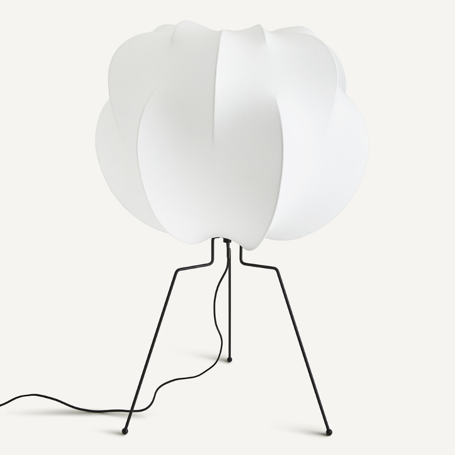 Lampe de sol en métal fer et résine, Oï 